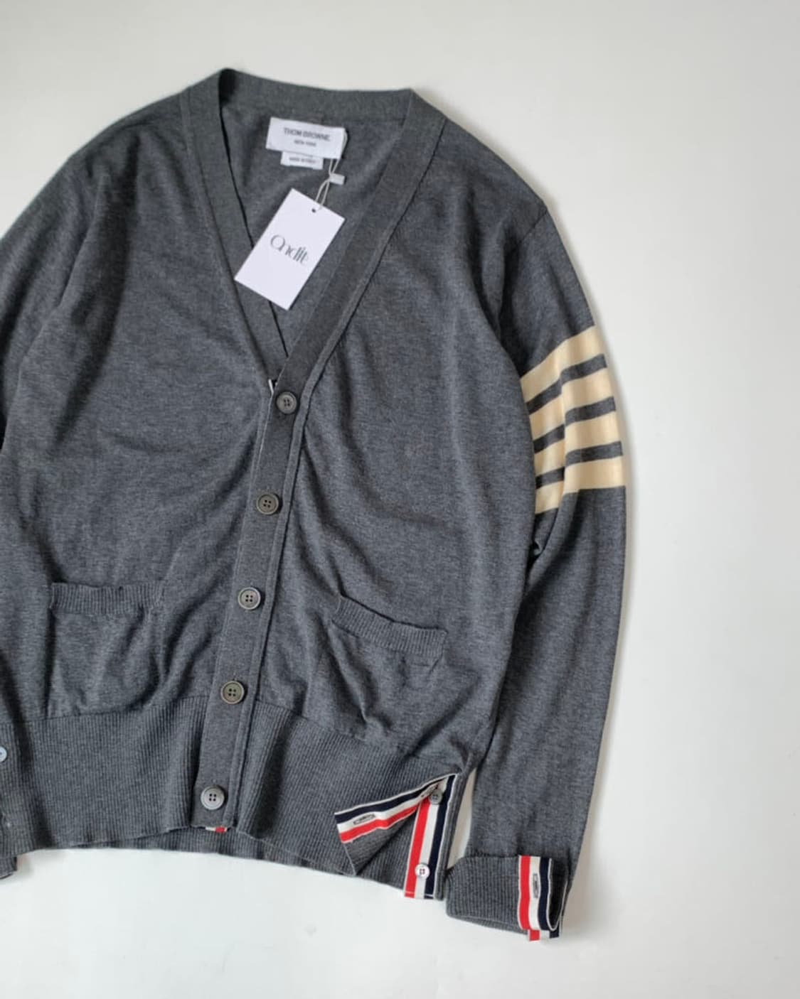Thom Browne 톰브라운 우먼 브이넥 가디건 상품이미지5