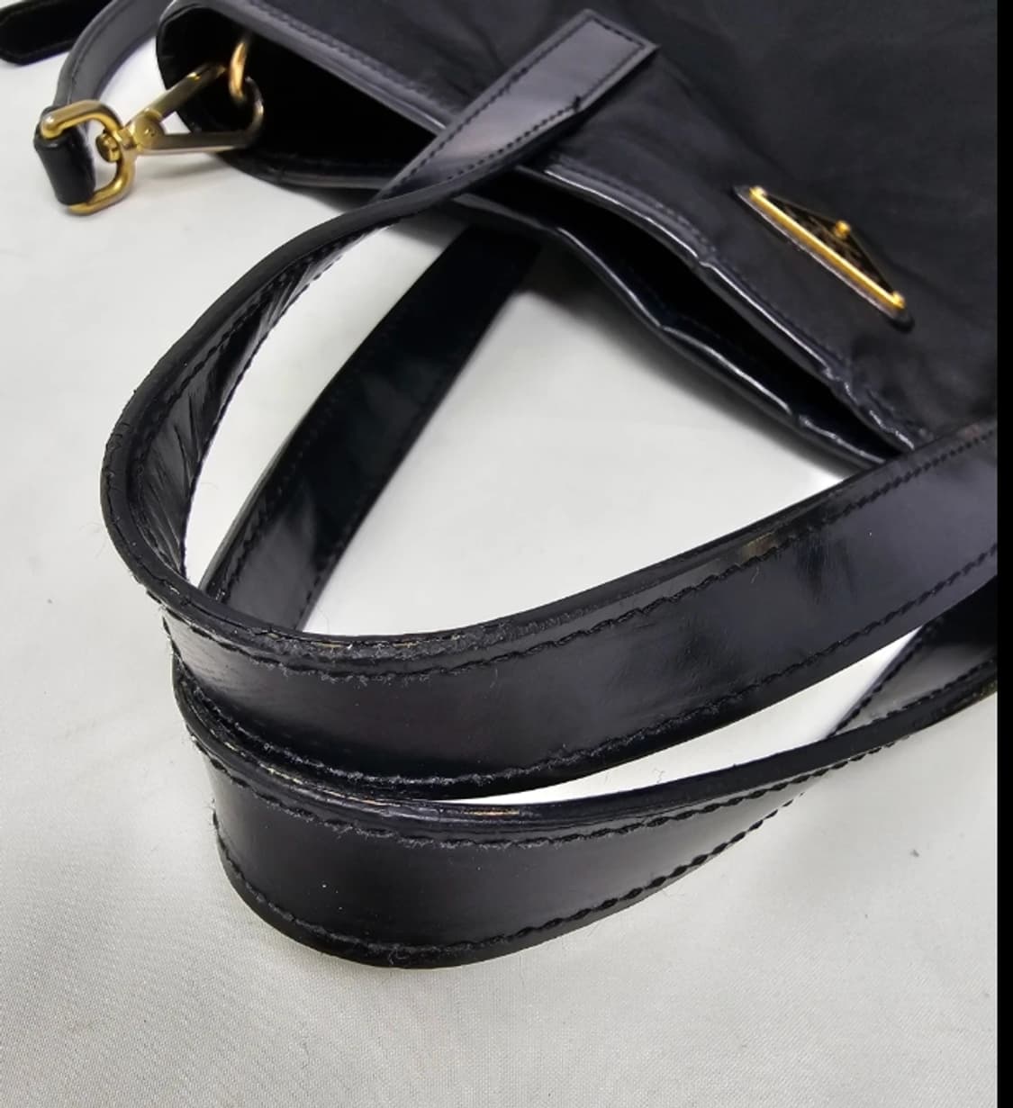 정품 프라다 블랙 나일론 숄더백 상품이미지8