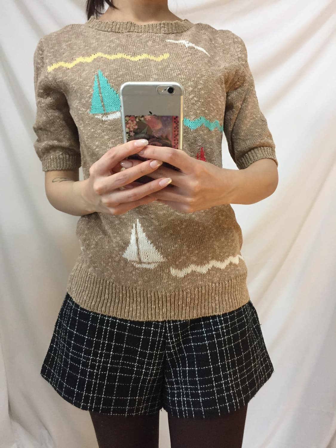 돛단배 반팔 니트 상품이미지6