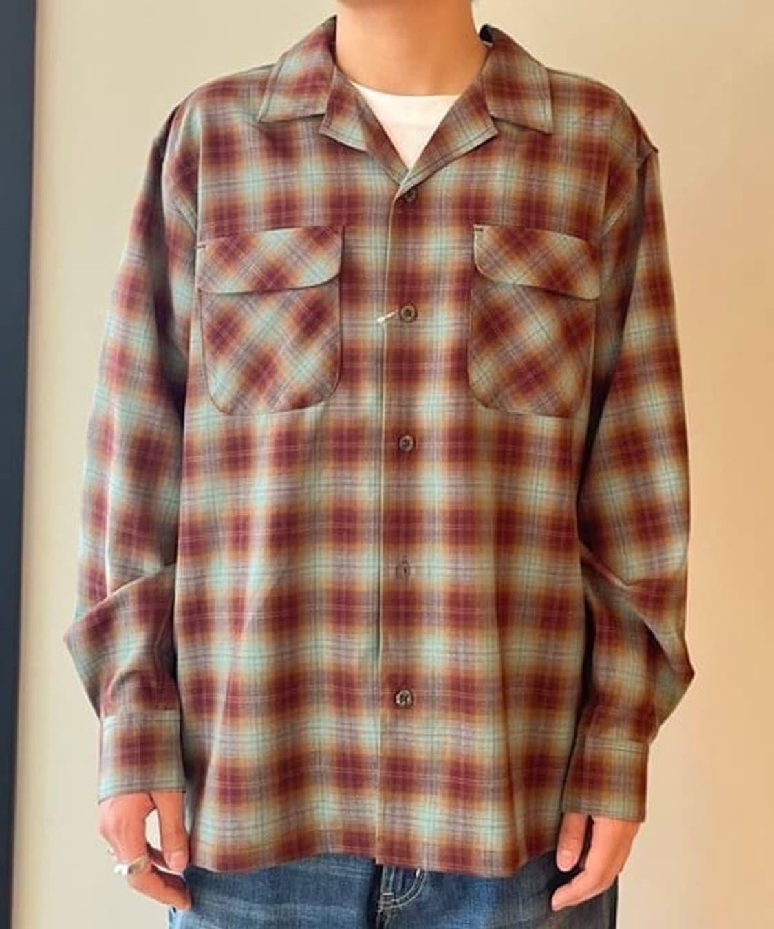 Beams Rayon On Bray Check Shirt 상품이미지5