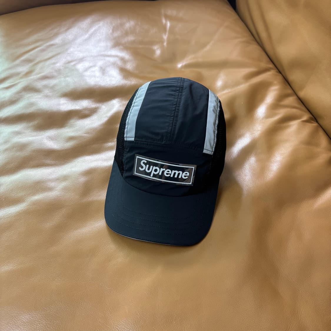 Supreme 슈프림 25ss 사이드 메쉬 블랙 캠프캡 모자 Black 상품이미지1