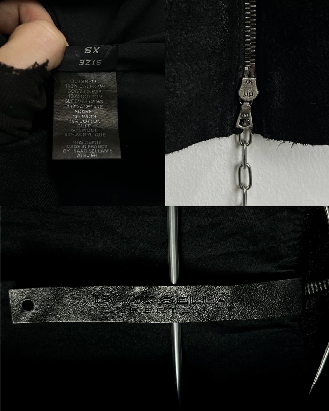 ISAAC SELLAM WAX COATED CALF SKIN JACKET 상품이미지10