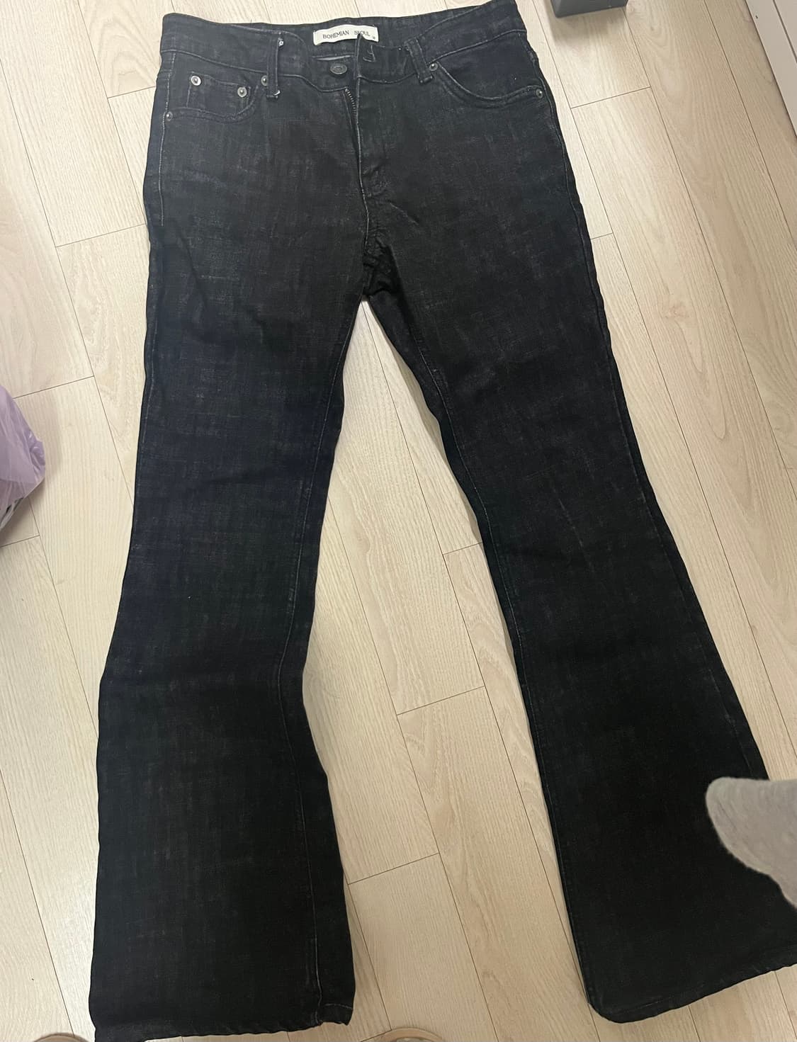 보헤미안서울 흑청 바지 상품이미지1