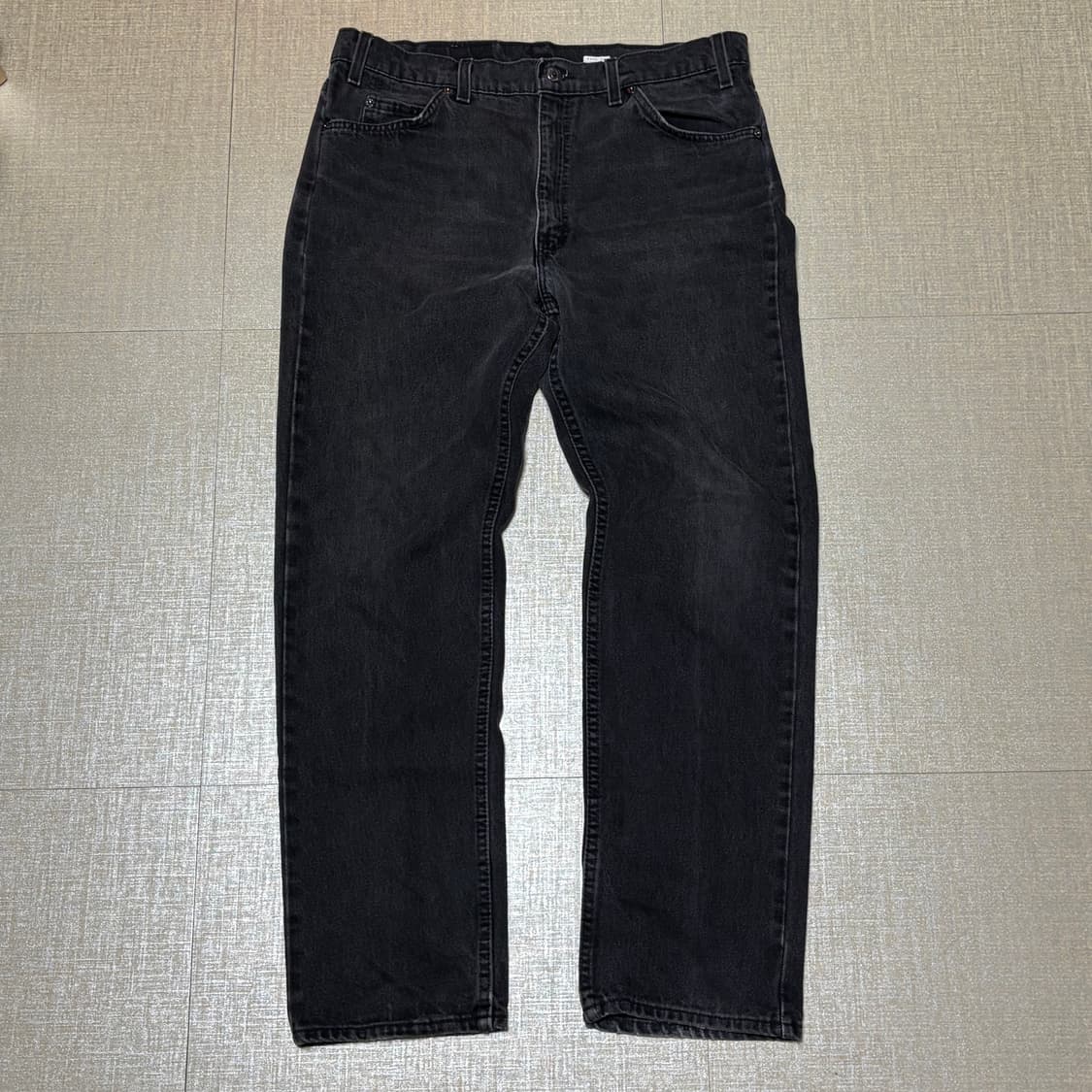 90s USA🇺🇸 리바이스 505 오렌지 탭 블랙 흑청 상품이미지1