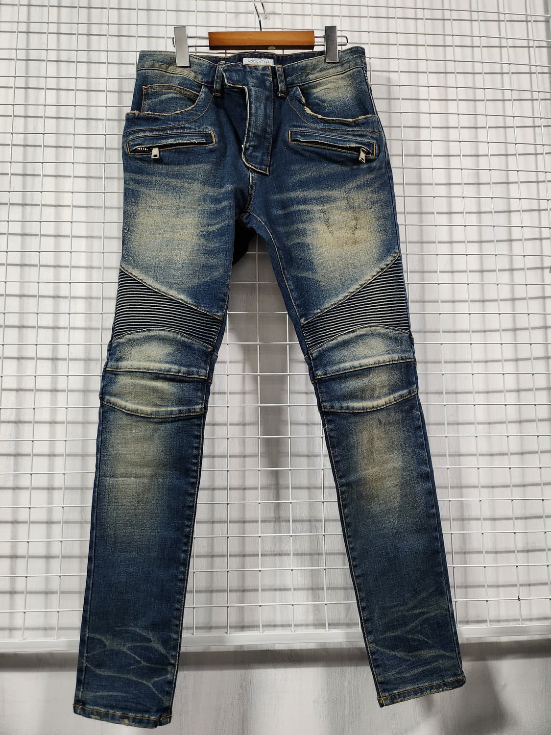 발망st바이커 스타일 데님팬츠 상품이미지1