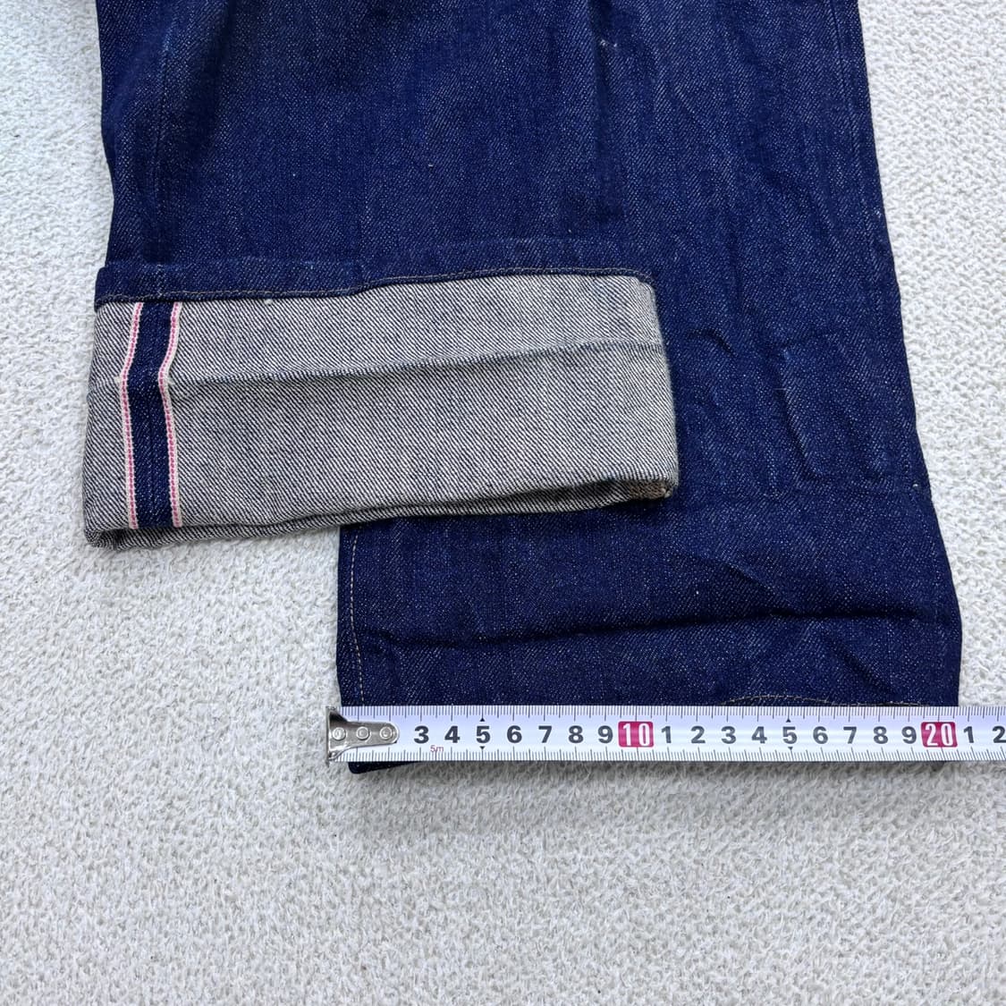 34 빈티지 진청 스트레이트 데님 팬츠 0415E 상품이미지9