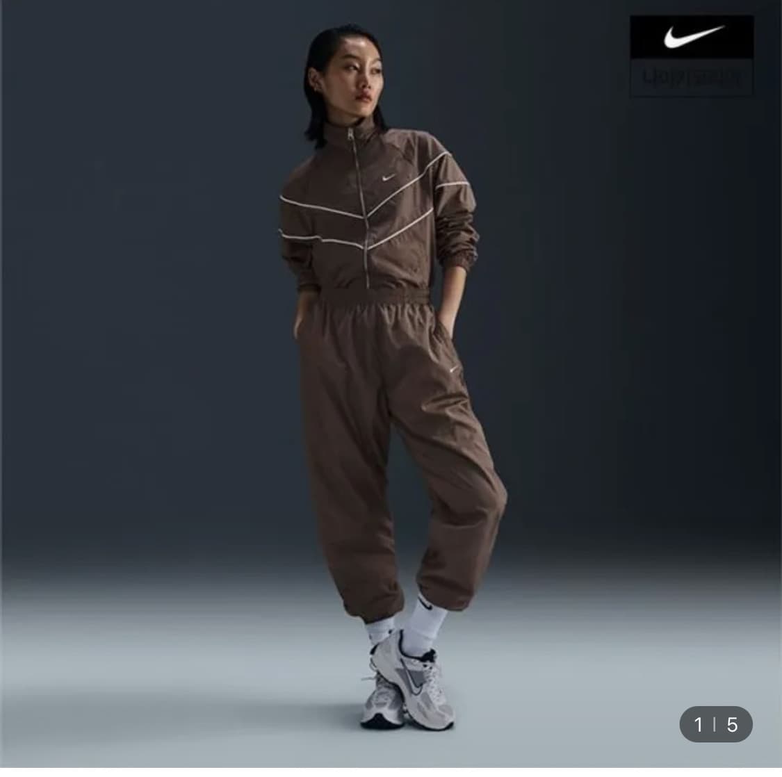 나이키 에센셜 미드라이즈 오버사이즈 우븐 조거  S 상품이미지1