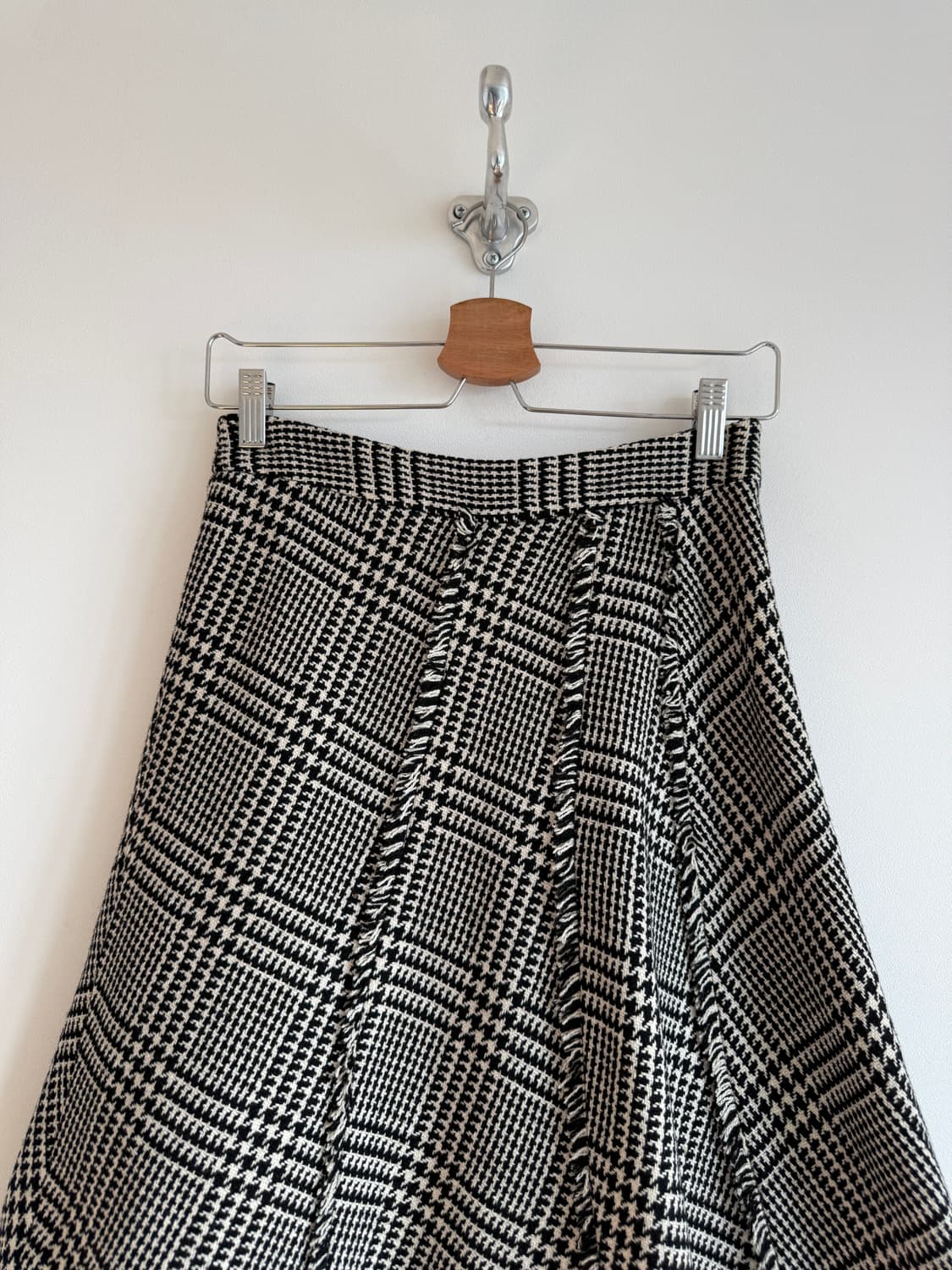 Pre owned 울 체크 스커트 상품이미지2