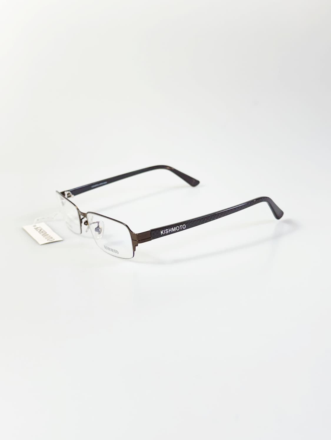 KISHIMOTO 반무테 스퀘어 메탈 프레임 빈티지 안경 상품이미지3
