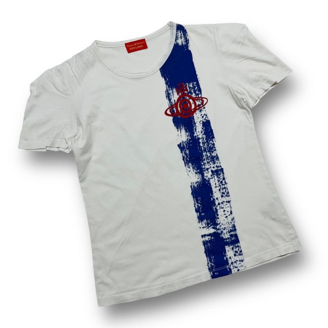 비비안웨스트우드 레드 라벨ORB 블루 페인티드 티셔츠 상품이미지2