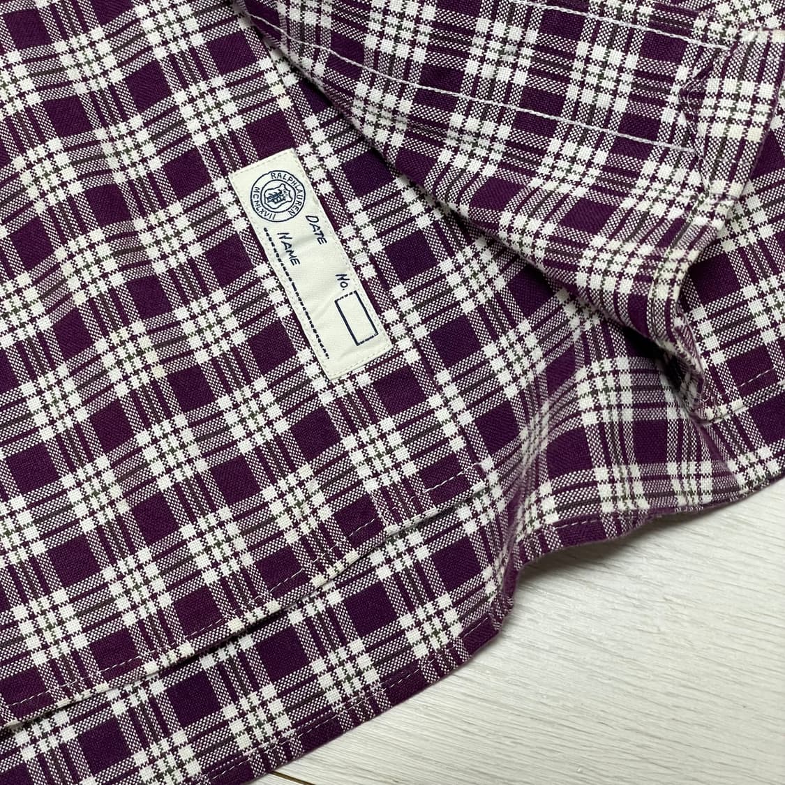 POLO 폴로 랄프로렌 포플린 퍼플 체크 셔츠 상품이미지8