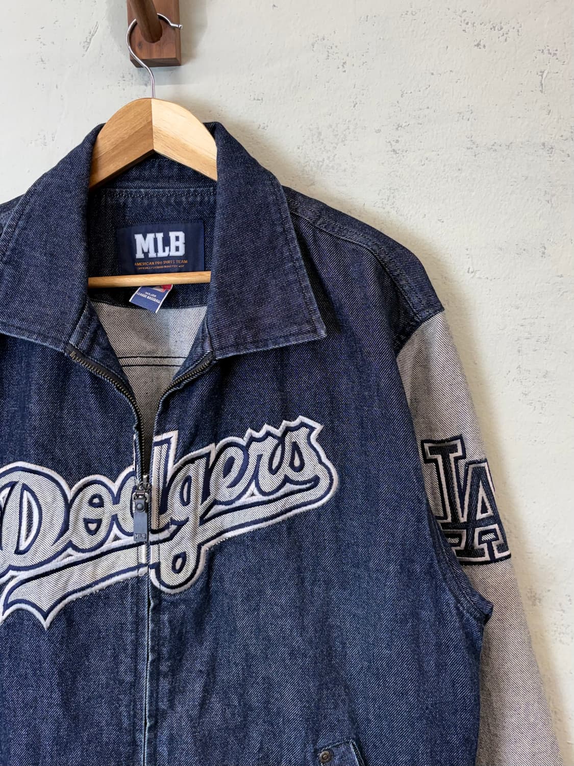MLB 엠엘비 90s 올드스쿨 다저스 데님 자켓 상품이미지3