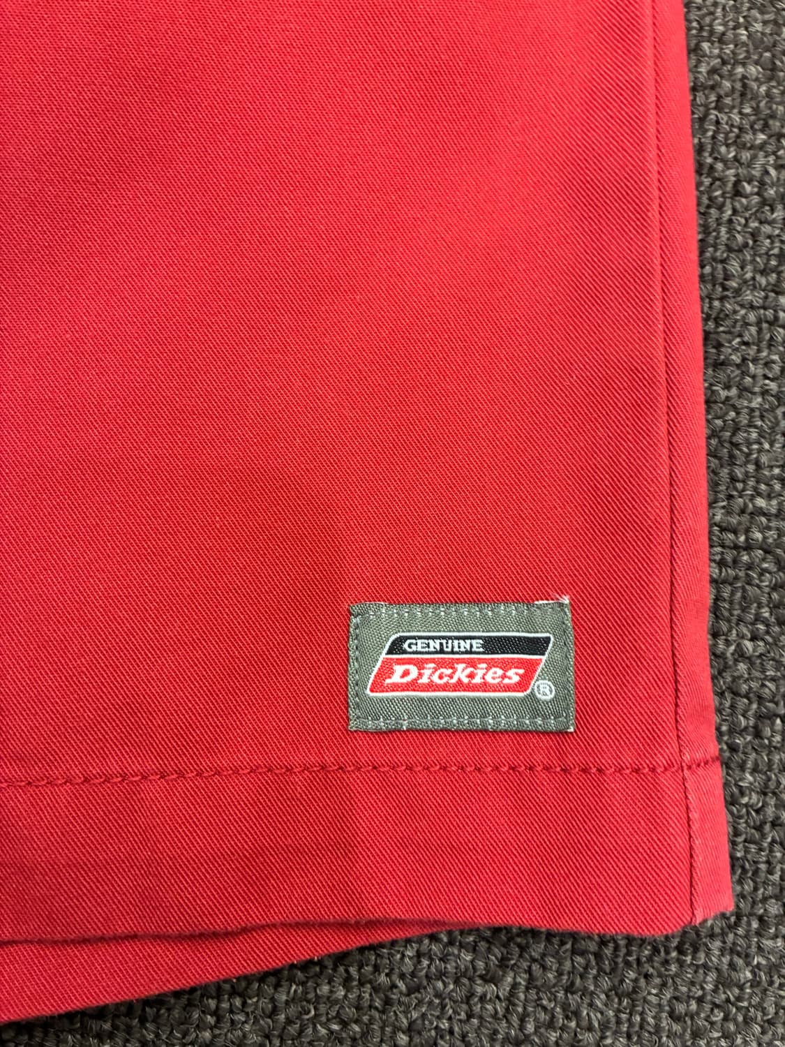 L)Dickies 빈티지 레드 코튼 쇼츠 상품이미지2