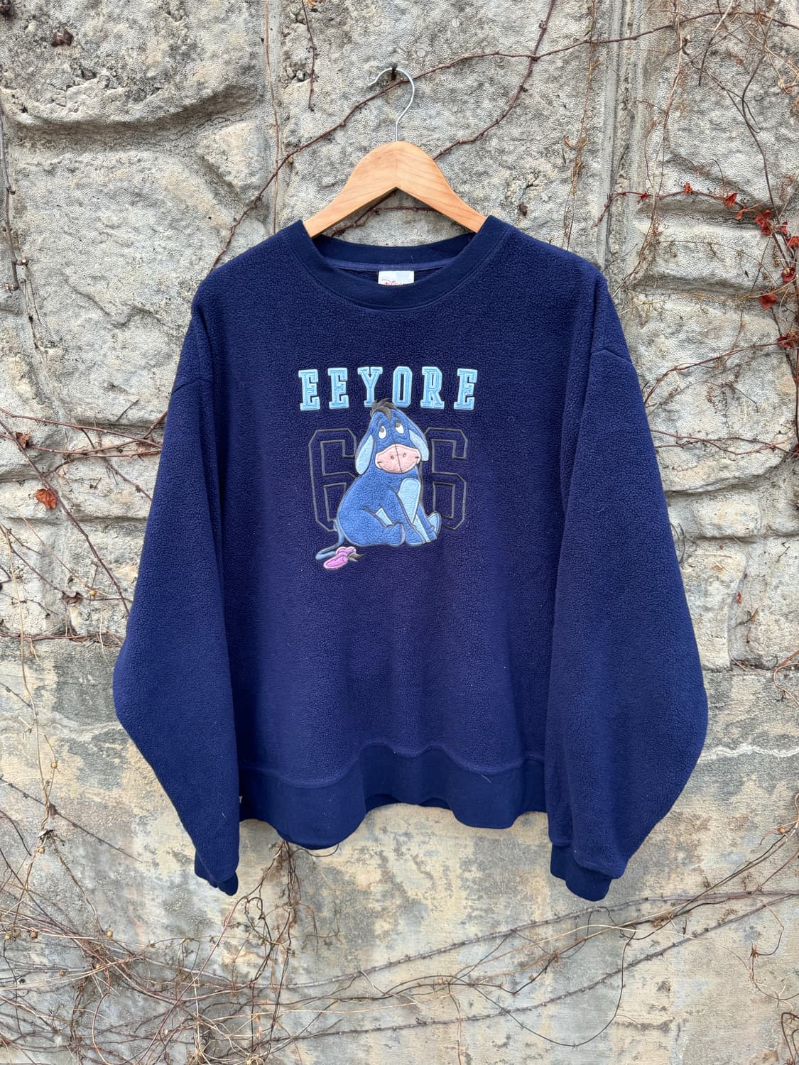 디즈니 빈티지 동키 후리스 플리스 스웻 셔츠 맨투맨 네이비 상품이미지1