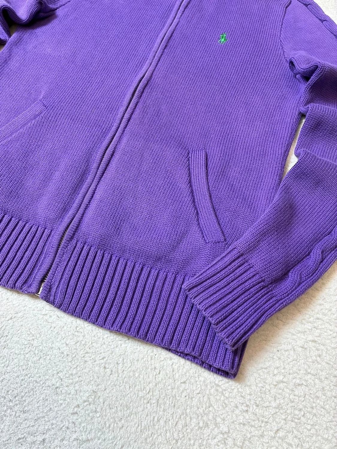 폴로 랄프로렌 00's 코튼 니트 풀집업 자켓 PN7168 상품이미지4