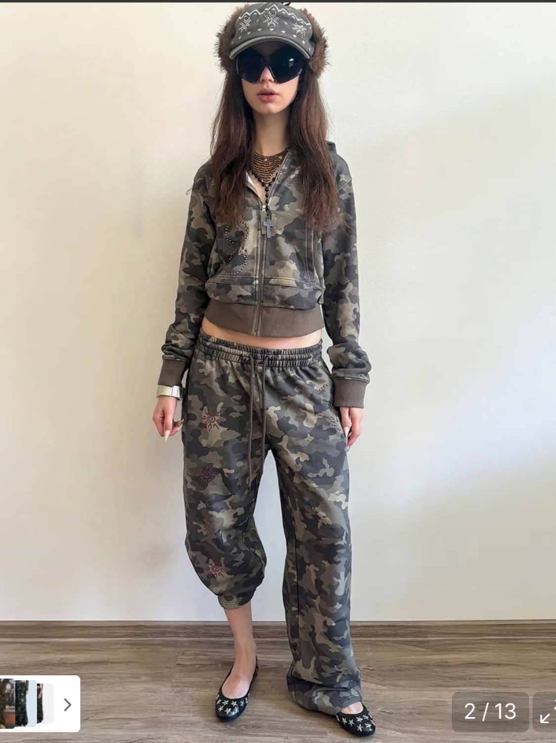 스컬프터 포레스트 카모 집업 팬츠 세트 상품이미지3