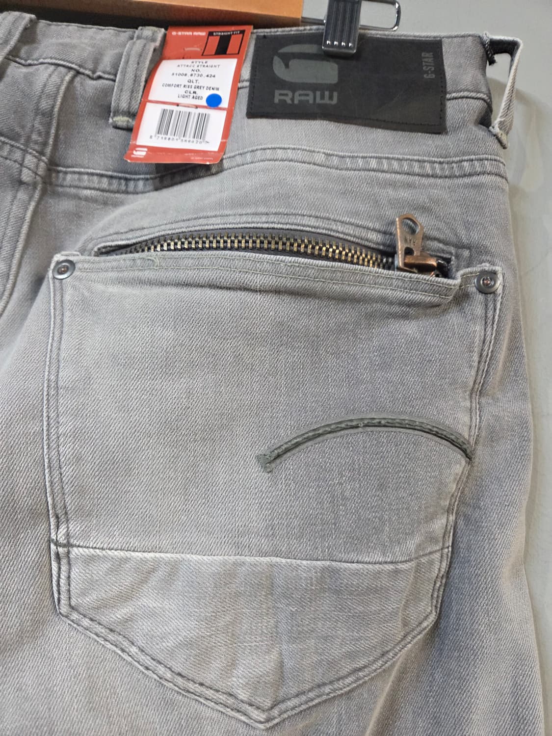 G-STAR 그레이 데님 청바지(W33/L32) 상품이미지6