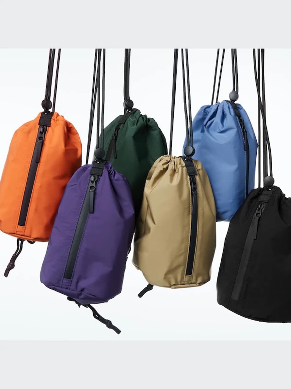 유니클로 드로우 스트링 크로스백 퍼플 상품이미지2