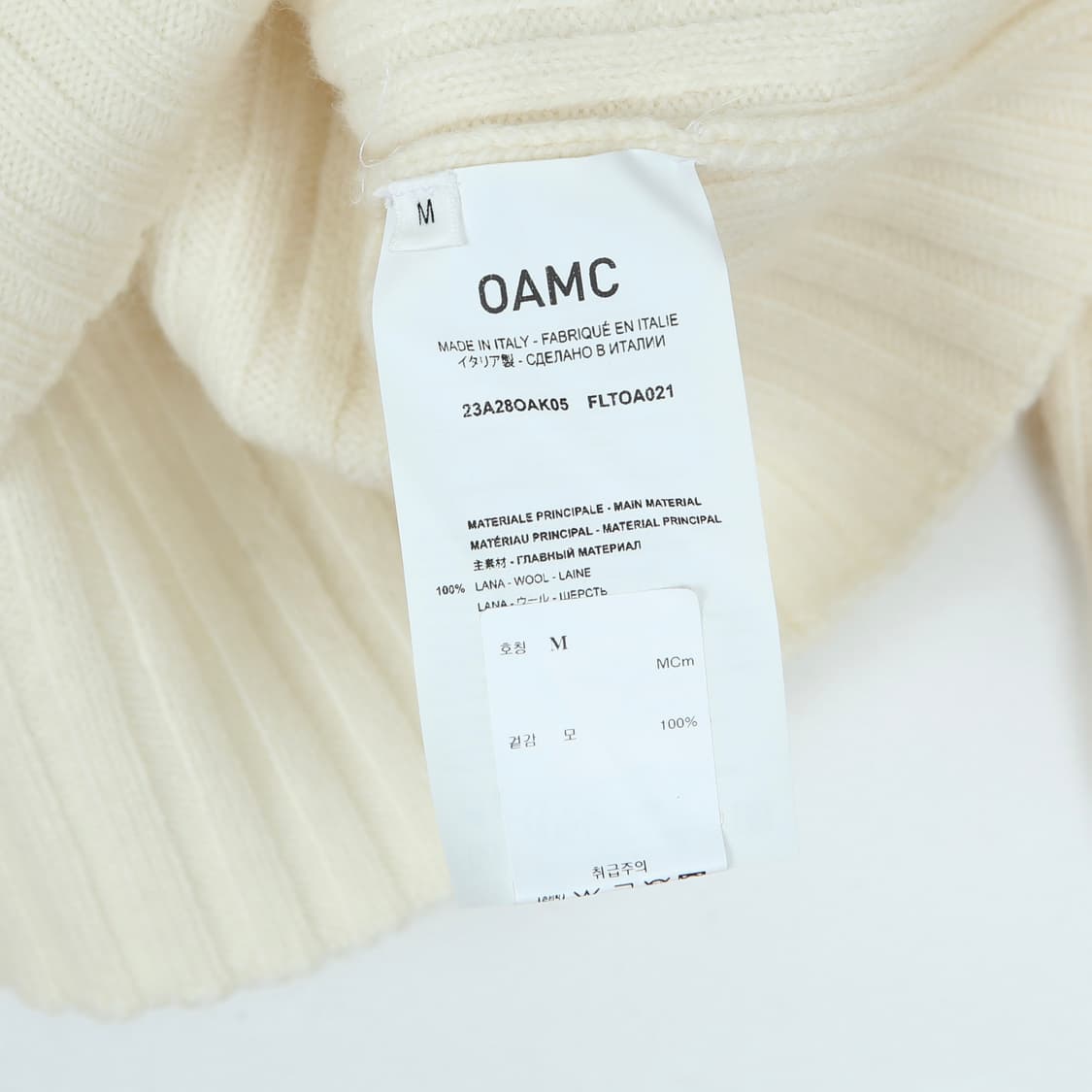 OAMC 오에이엠씨 23AW Moto Rollneck Knitted 상품이미지7