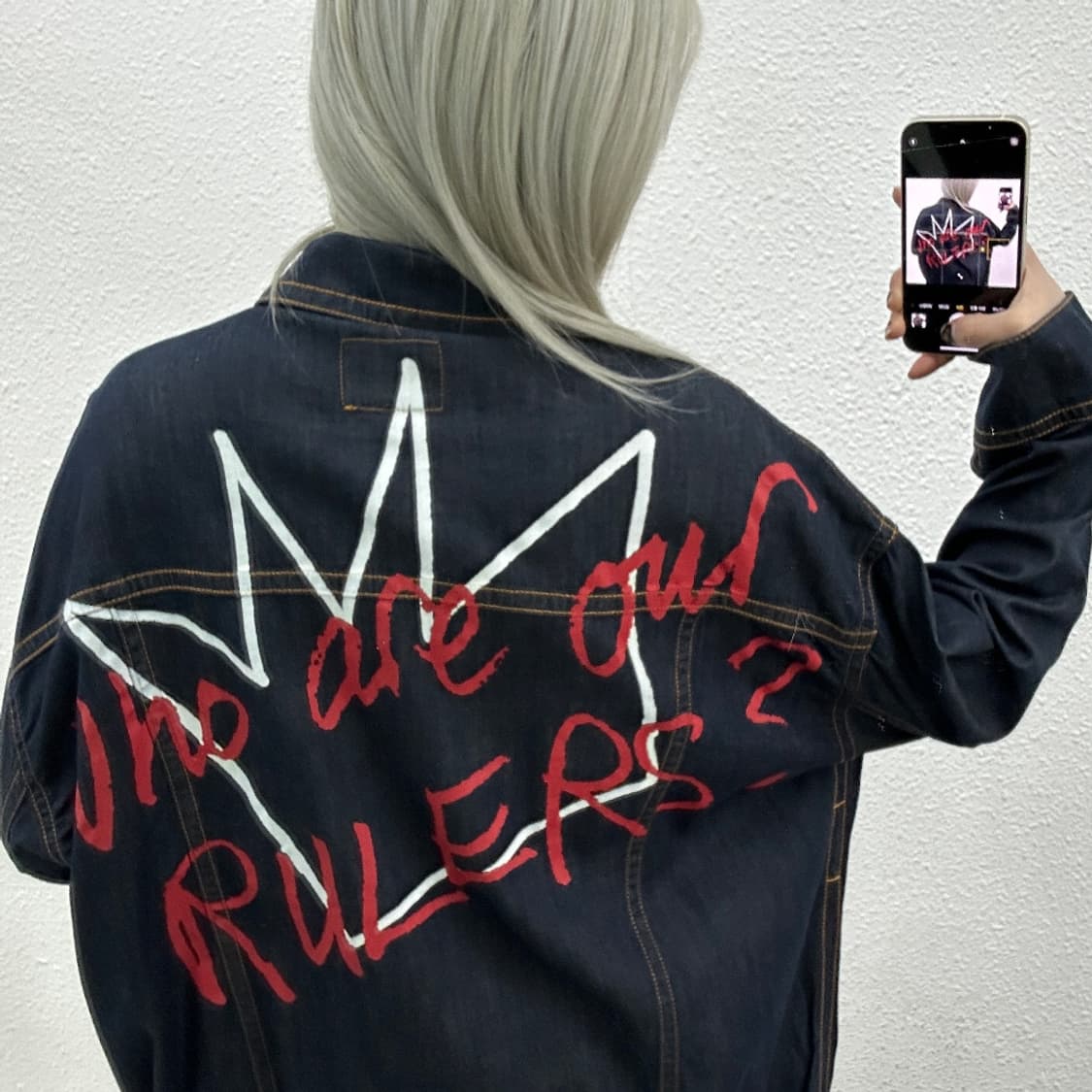 비비안 웨스트우드 매장판 펑크맛 데님자켓 M 상품이미지2