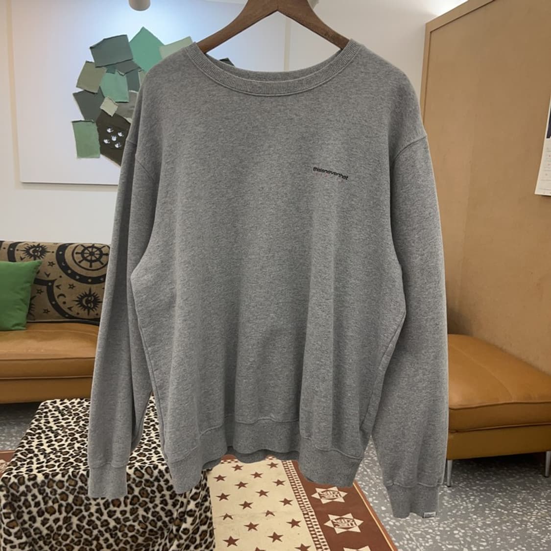 디스이즈네버댓 백로고 프린팅 모던 캐주얼 맨투맨 XL C09062 상품이미지3