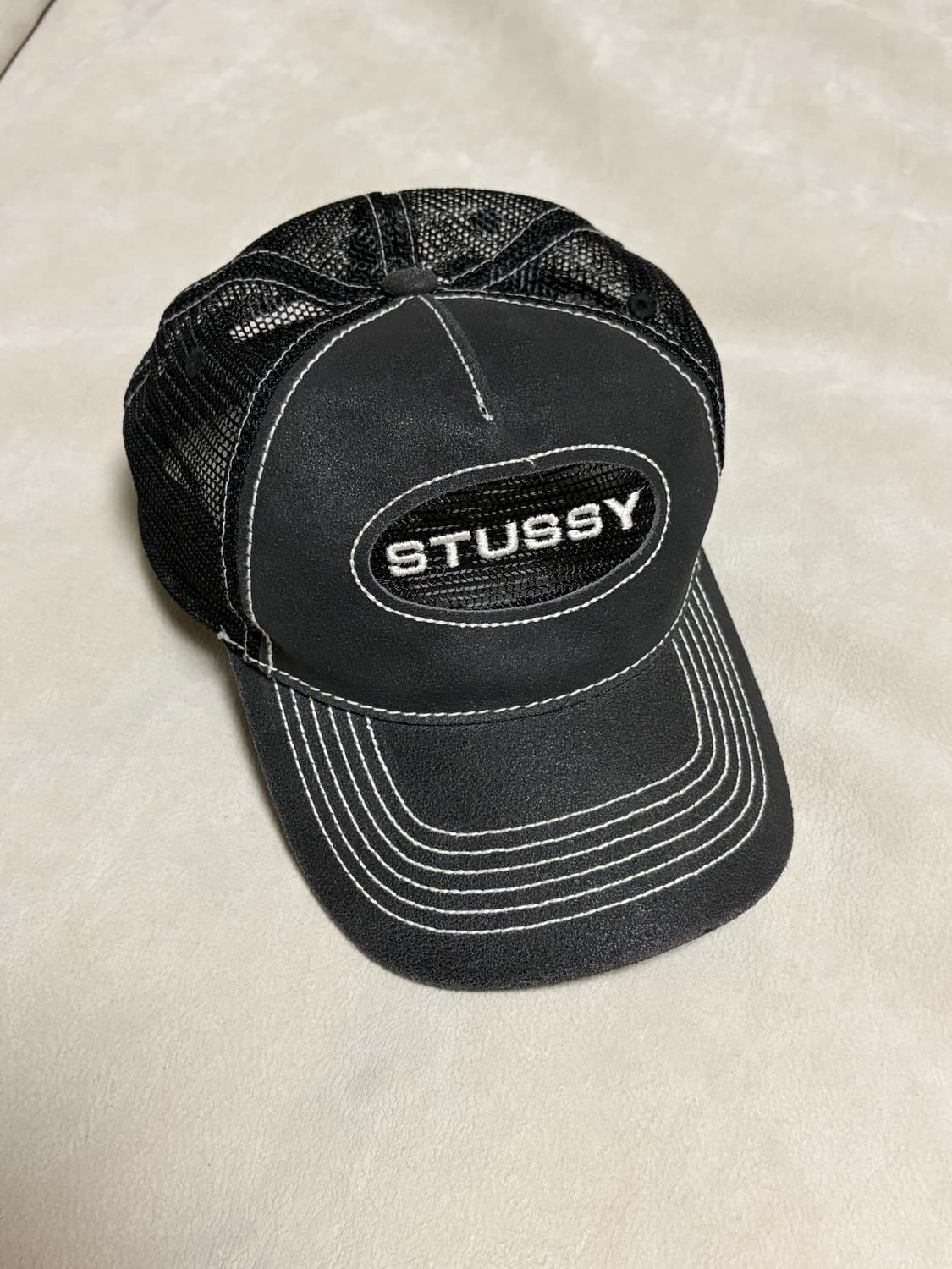 스투시 로우 프로 트러커 컷아웃 스냅백 블랙 상품이미지4