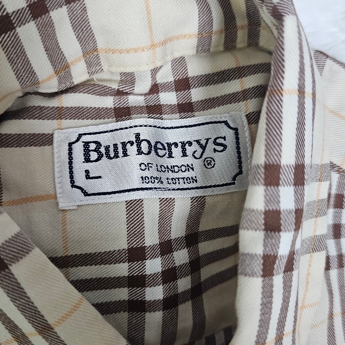 버버리 베이지 브라운 셔츠 L 상품이미지2