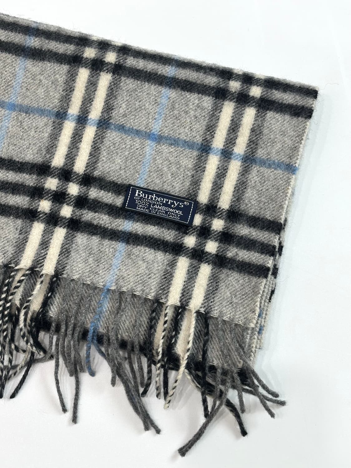 Burberry 버버리 램스울 연그레이 노바체크 머플러 상품이미지5