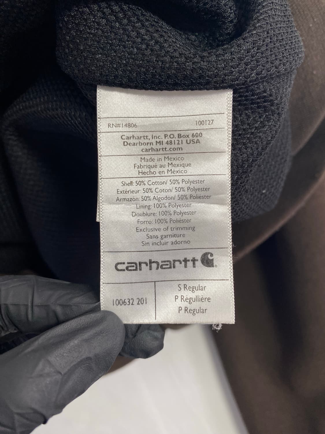 칼하트 써멀 레인디펜더 후드집업 해외S 상품이미지5