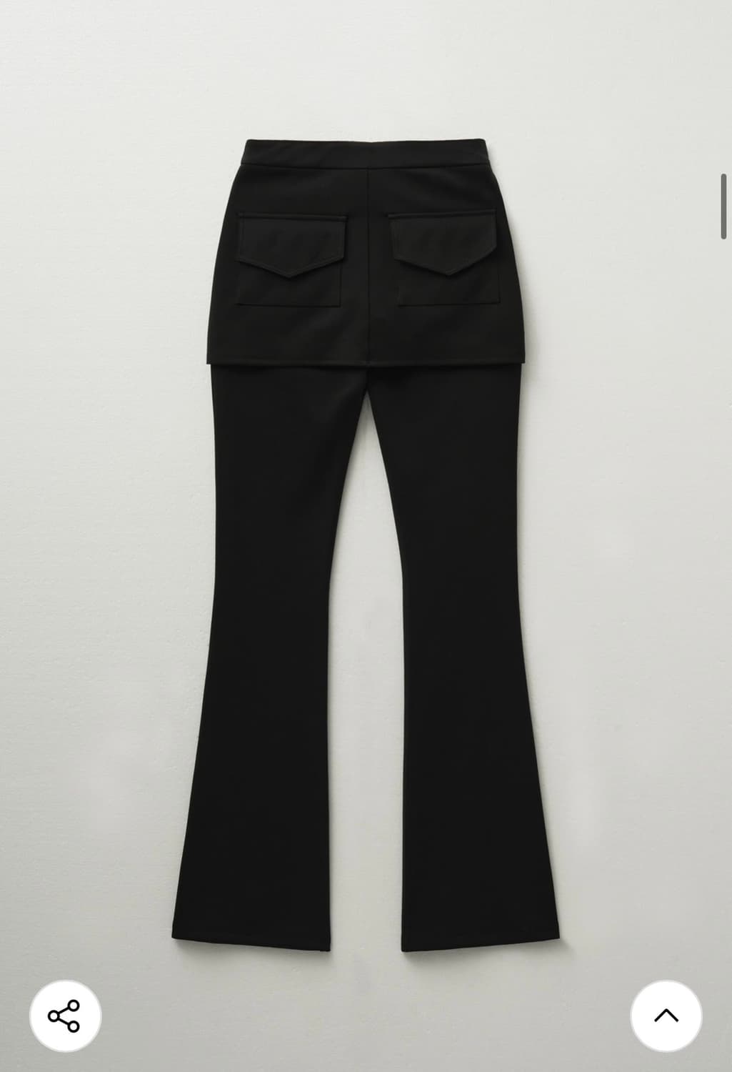 헬레네파리스 레이어드 스커트 부츠컷 팬츠 상품이미지3