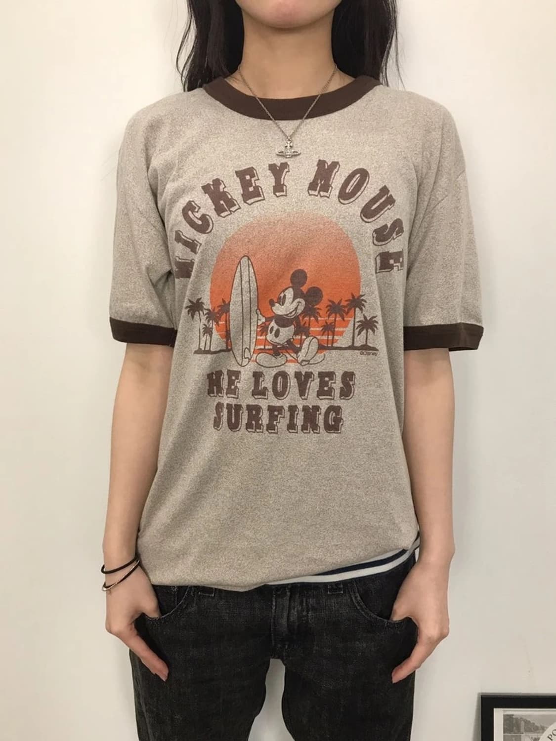 Disney Mickey Surf Ringer Tee 상품이미지3