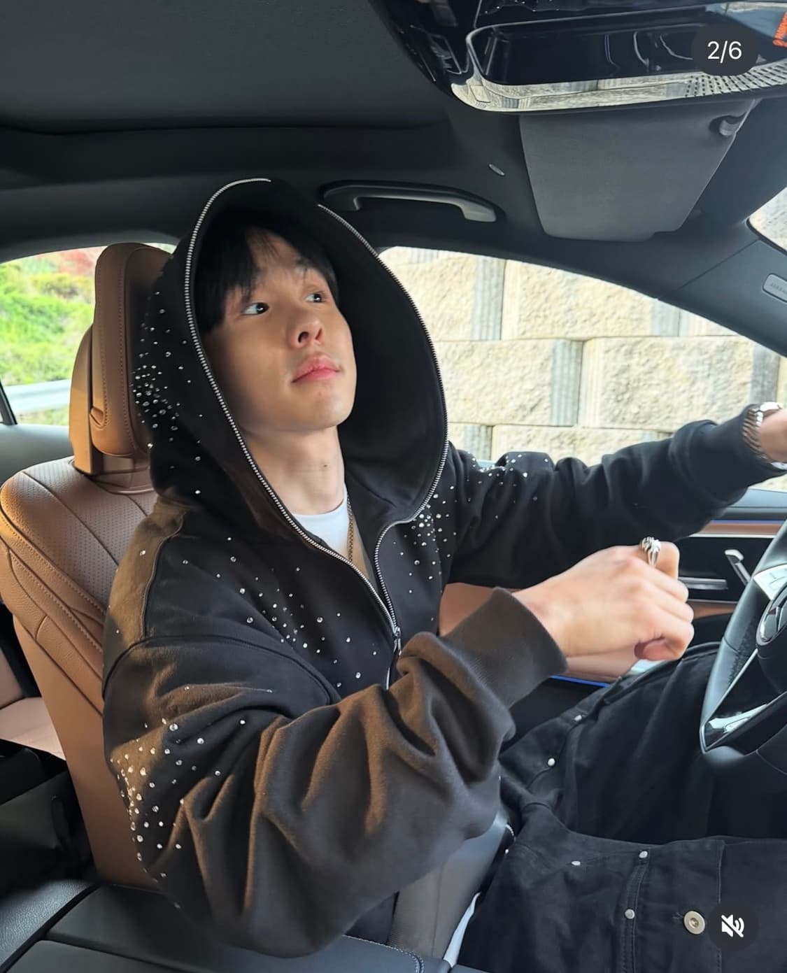 I feel lucky bling hood zip up 상품이미지3