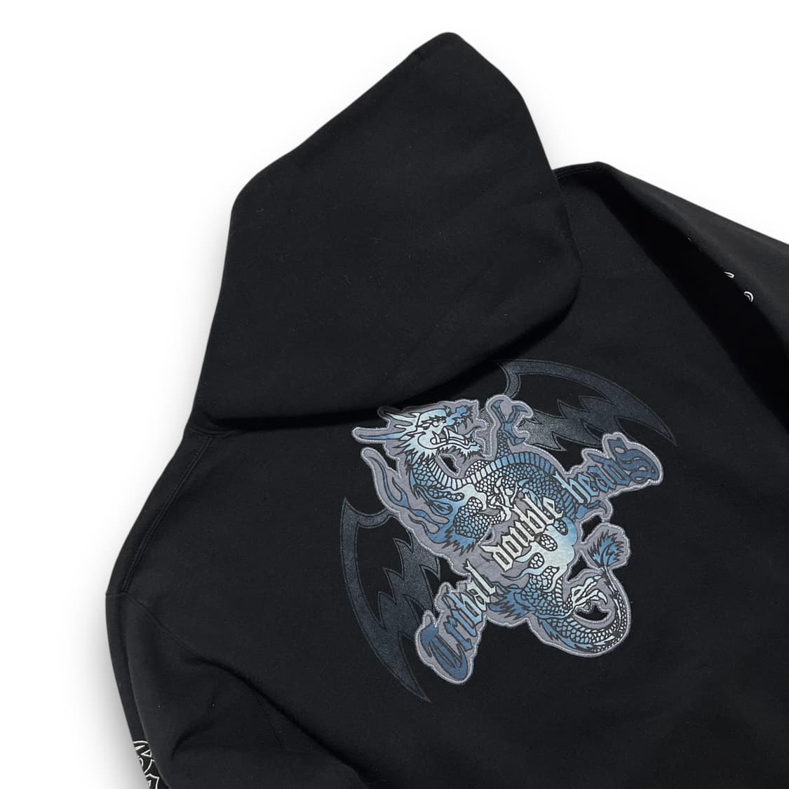 펑크 SWEET - ORR 드래곤 레터링 아트 다크 후디 상품이미지2