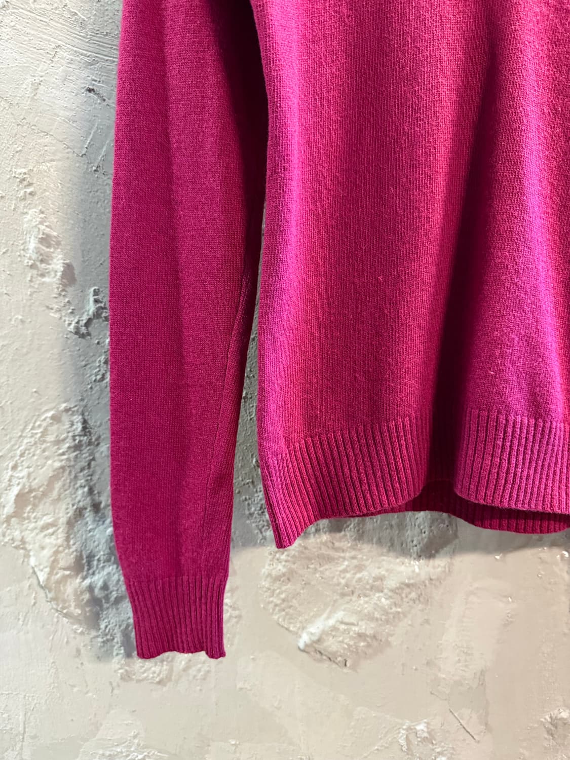 폴로 랄프로렌 스포츠 브이넥 울 니트 버건디 S 상품이미지2