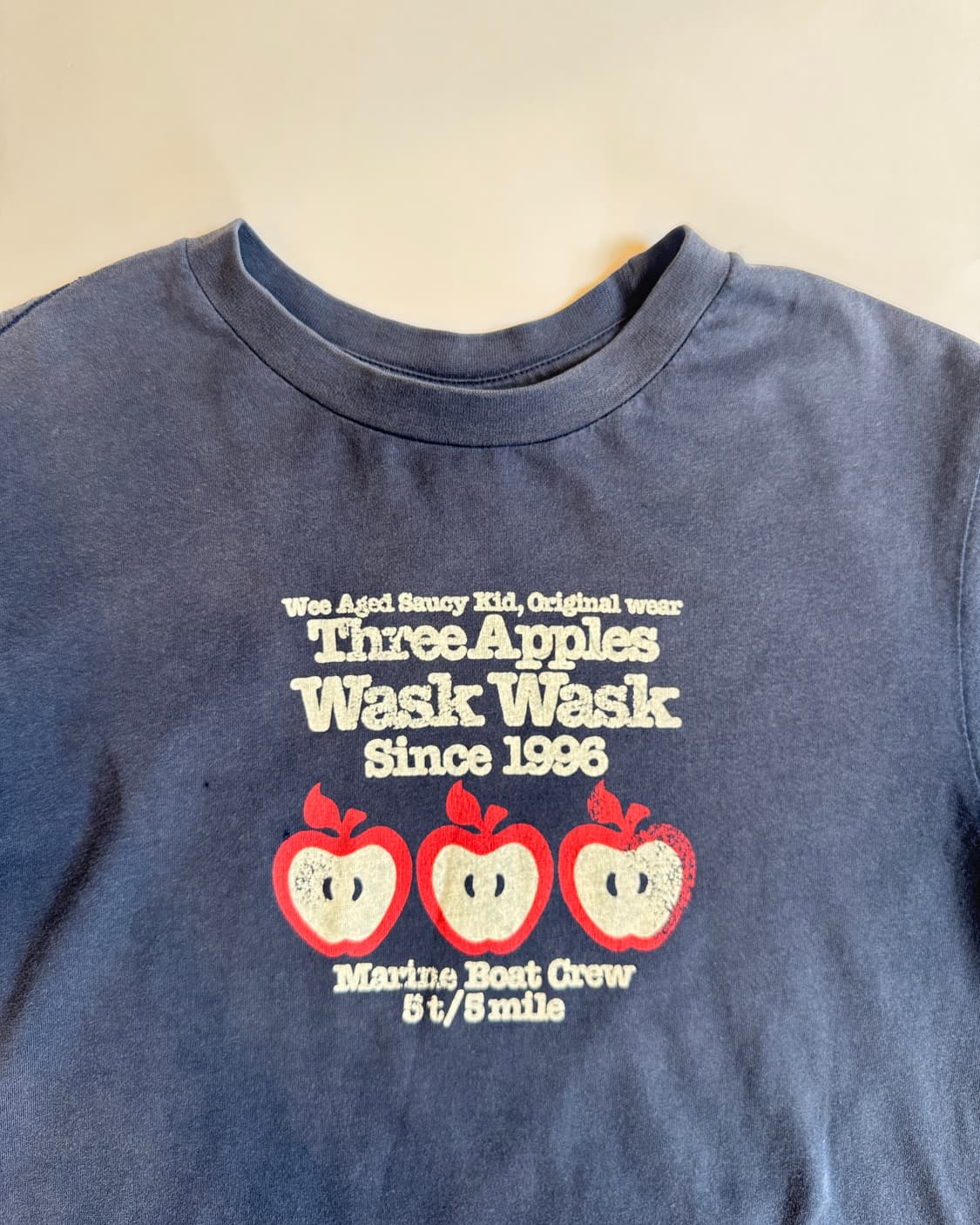 Apple Graphic Faded Tee 상품이미지2