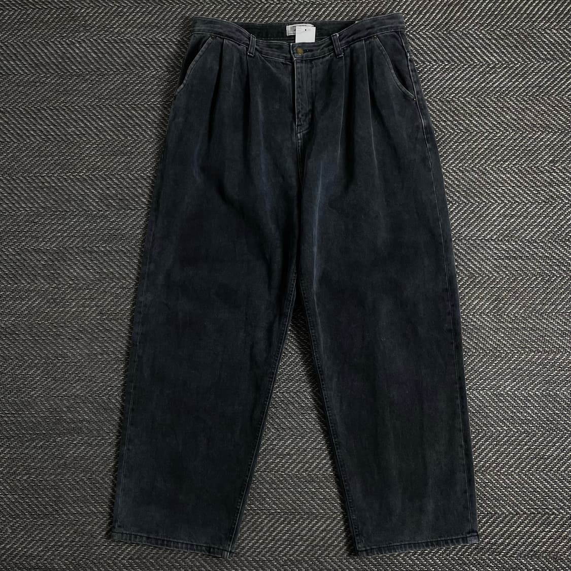 비바스튜디오 와이드핏 블랙 데님 팬츠o 3162 상품이미지1