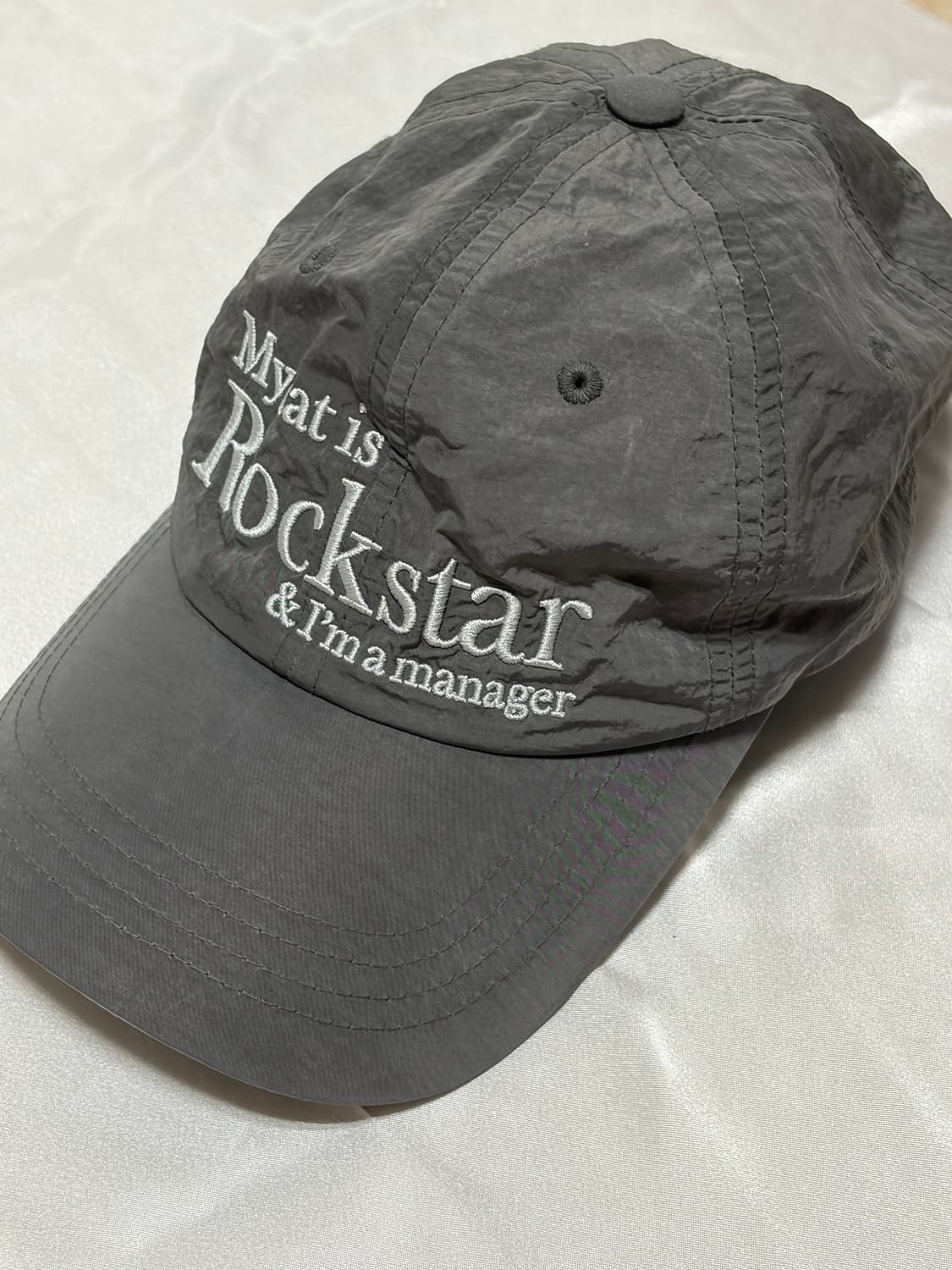 조거쉬 나일론 모자 차콜 상품이미지1