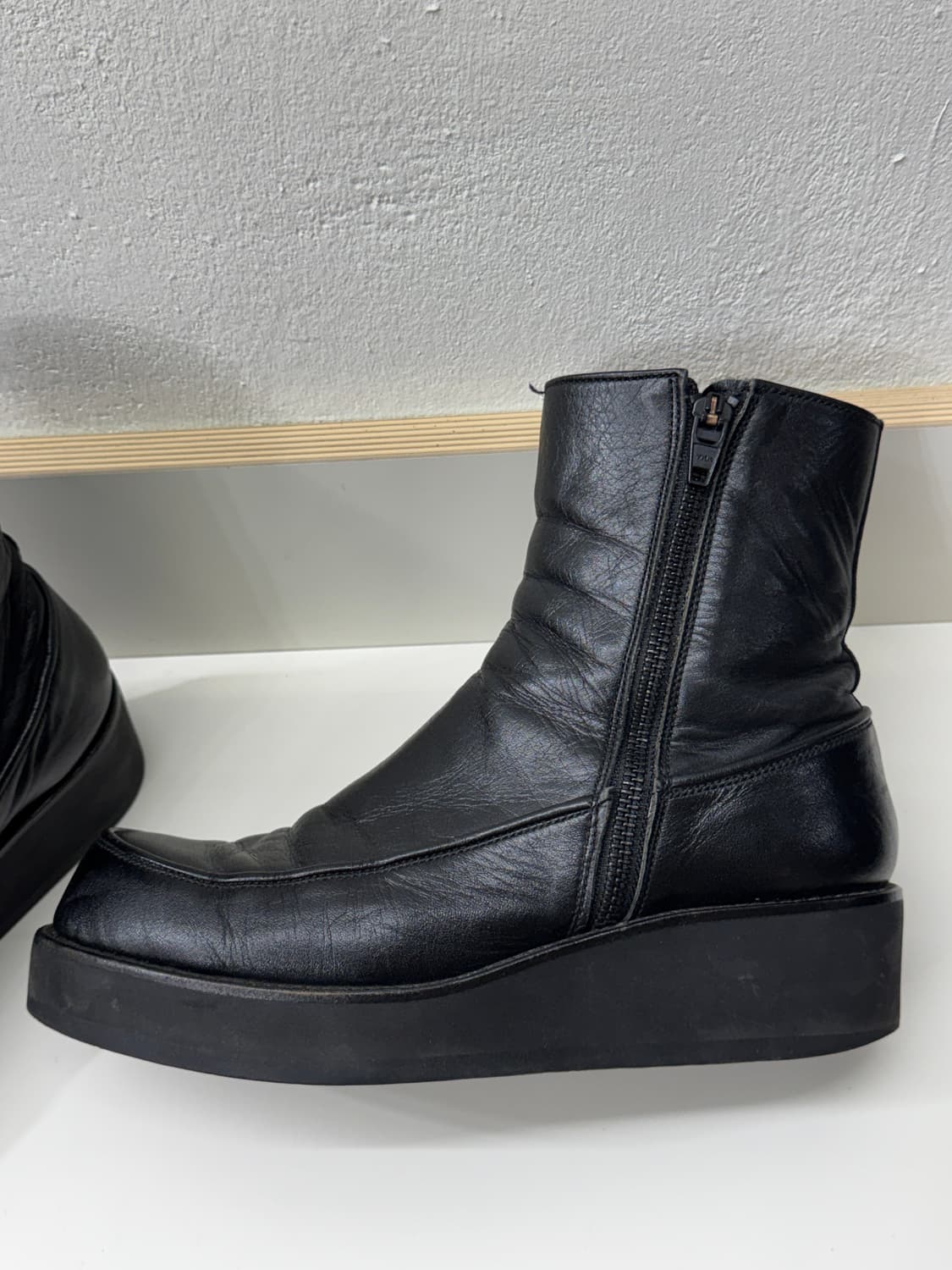 요지야마모토 스무스레더 플랫폼 집업 부츠 (230) 상품이미지3