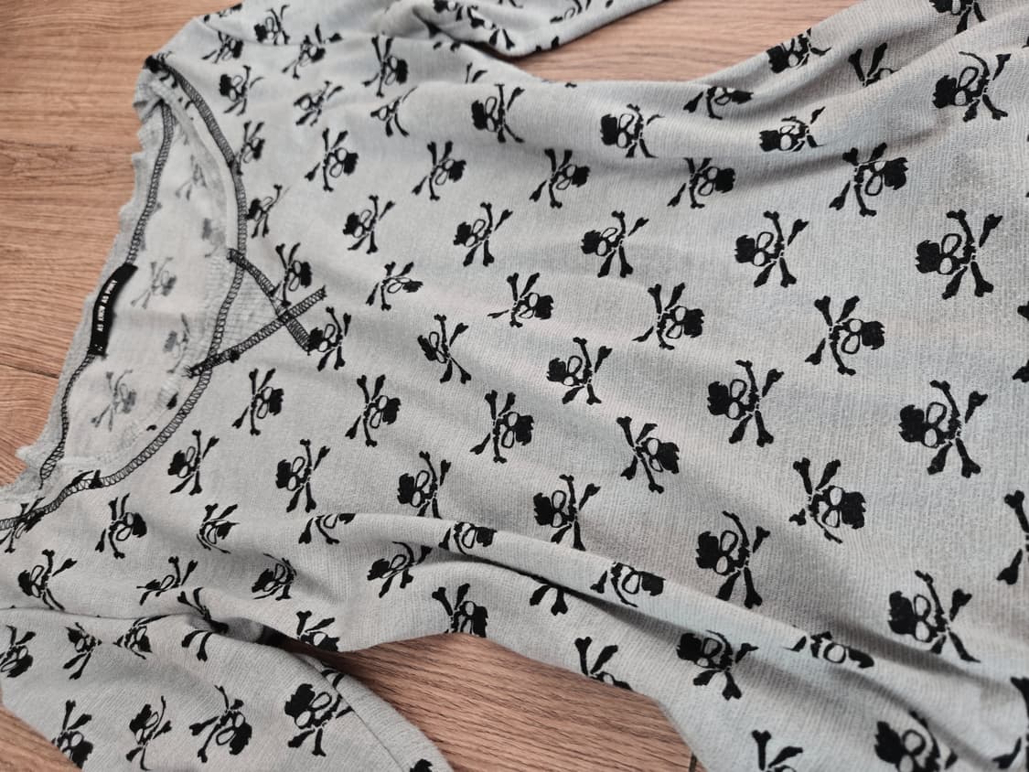 Vintage Skull Pinterest Long sleeve 상품이미지2