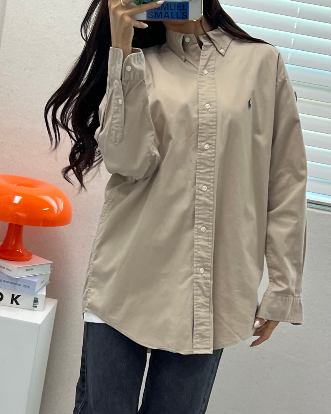 (M오버)폴로 솔리드 셔츠-M1377 상품이미지5