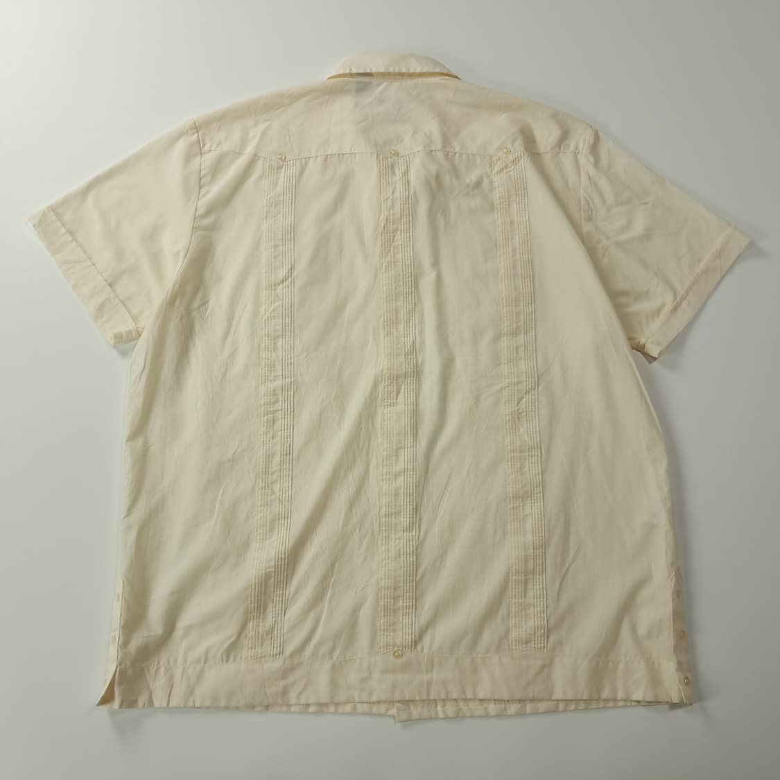 CK521 XL 센트로 00s 크림 과야베라 반팔 셔츠 남방 상품이미지6
