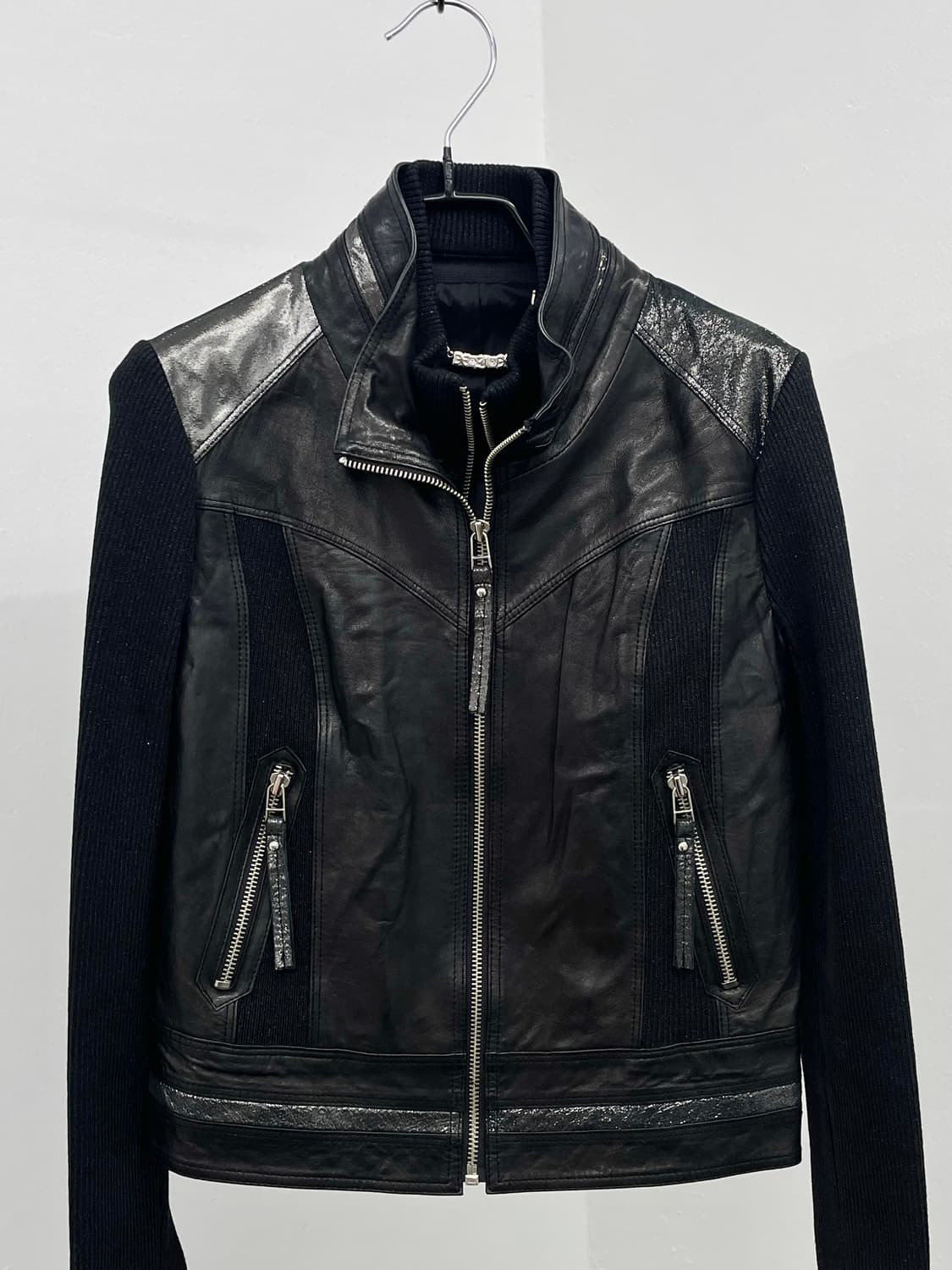 락시크 양가죽 레이어드 자켓 상품이미지7