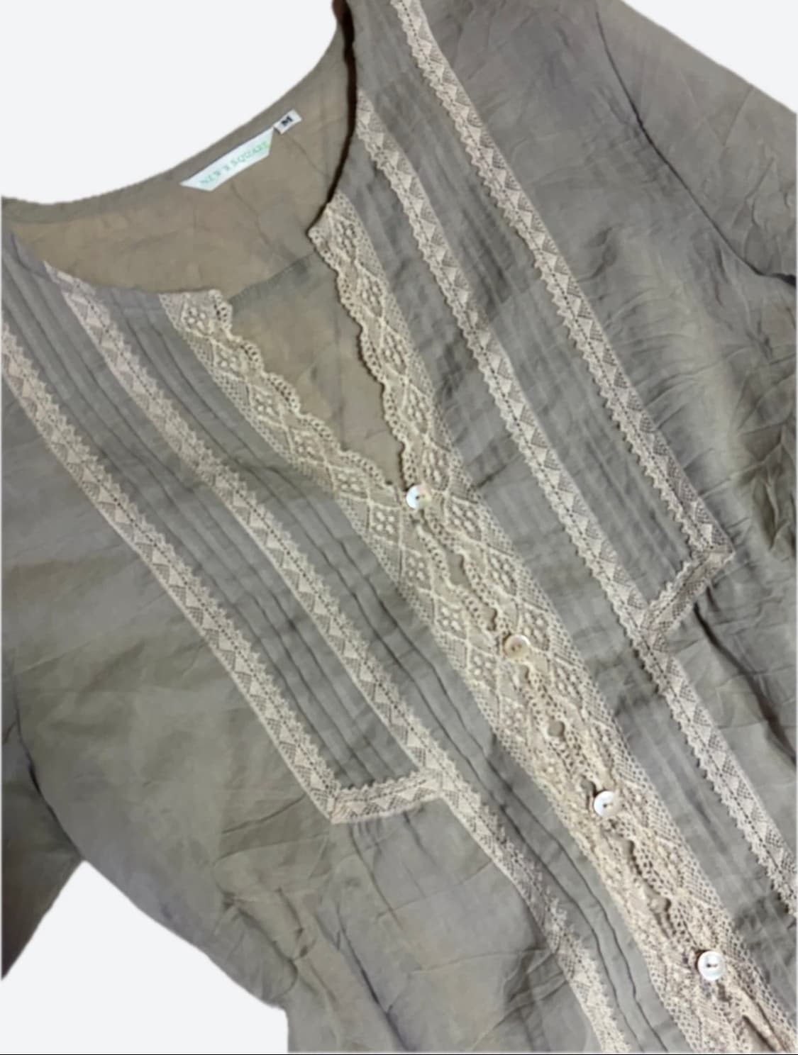 모리걸 빈티지 블라우스 레이스 상품이미지2