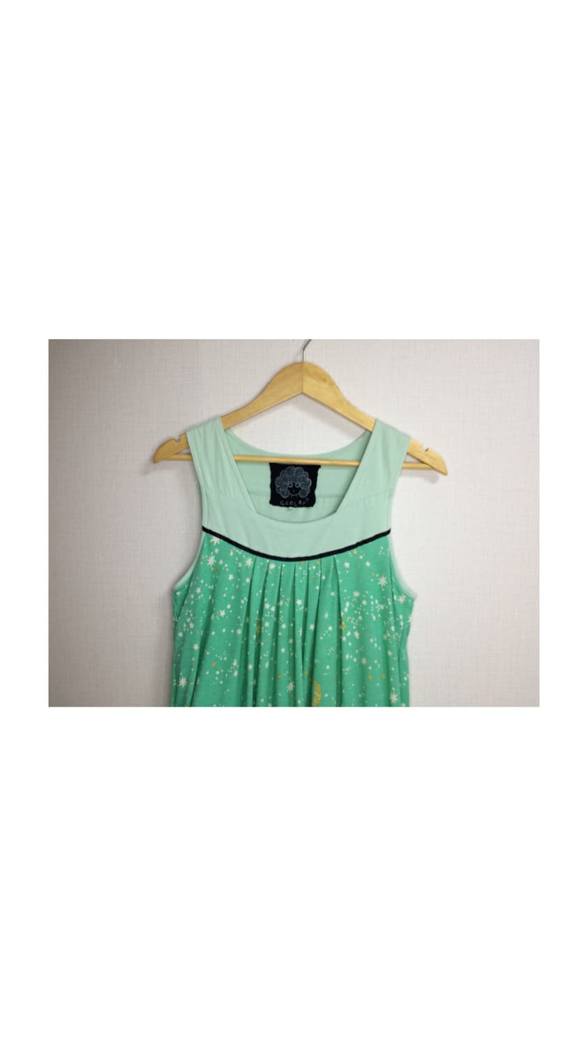 Scolar 스칼라 별 패턴 민트 벌룬 원피스 상품이미지2