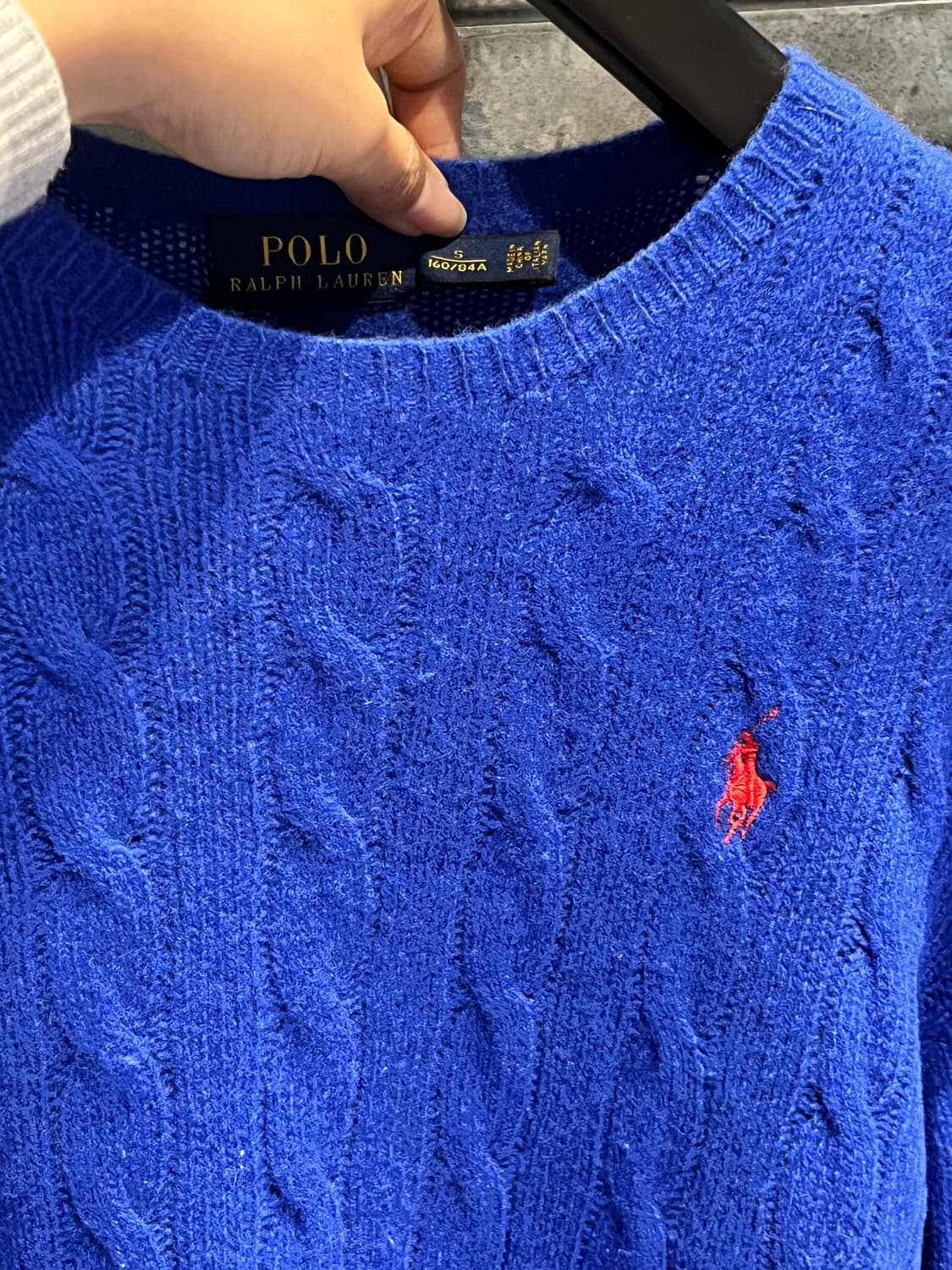 폴로 랄프로렌 꽈배기 캐시미어니트 상품이미지2