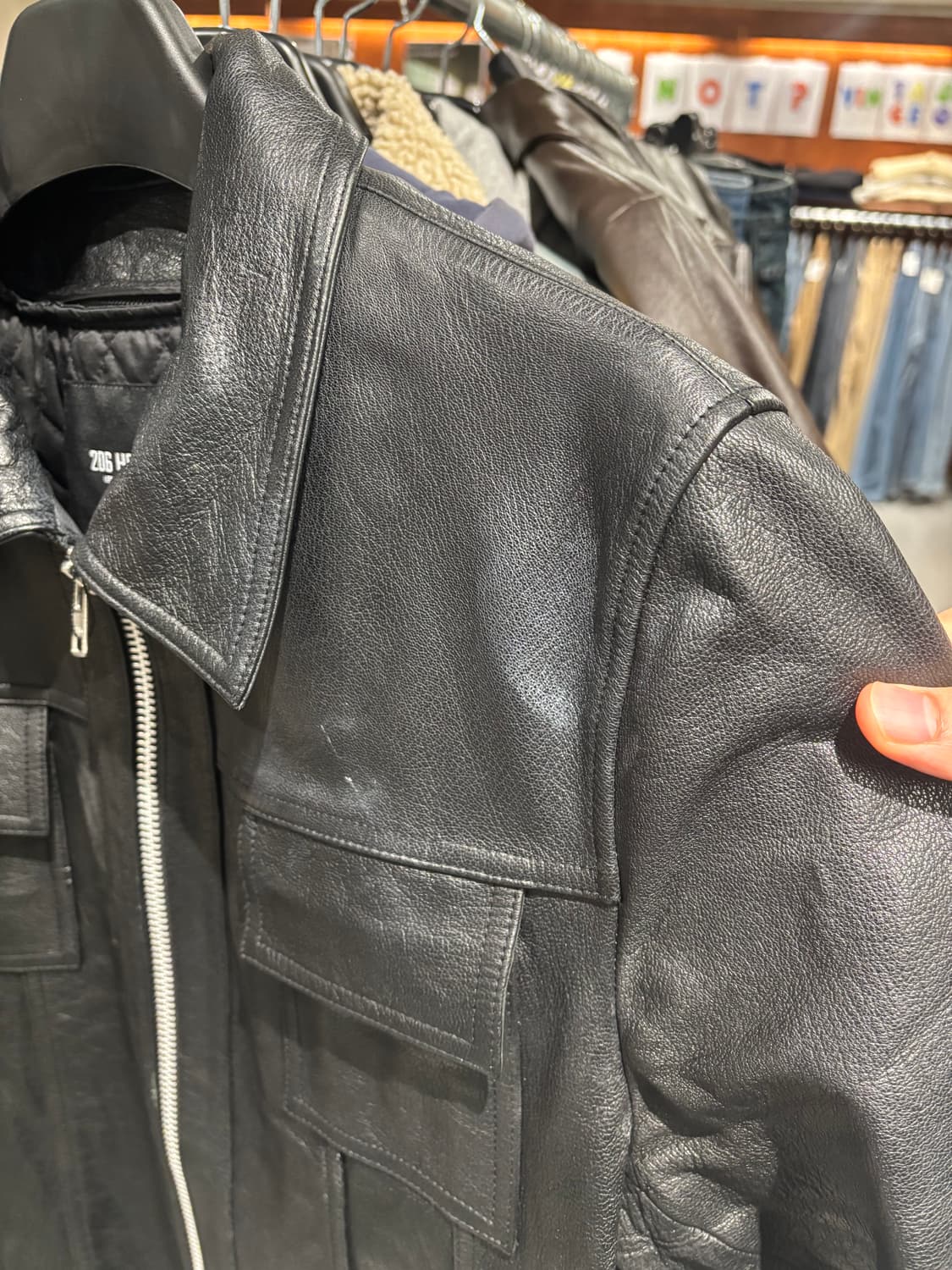 206 homme 레더 자켓   상품이미지10