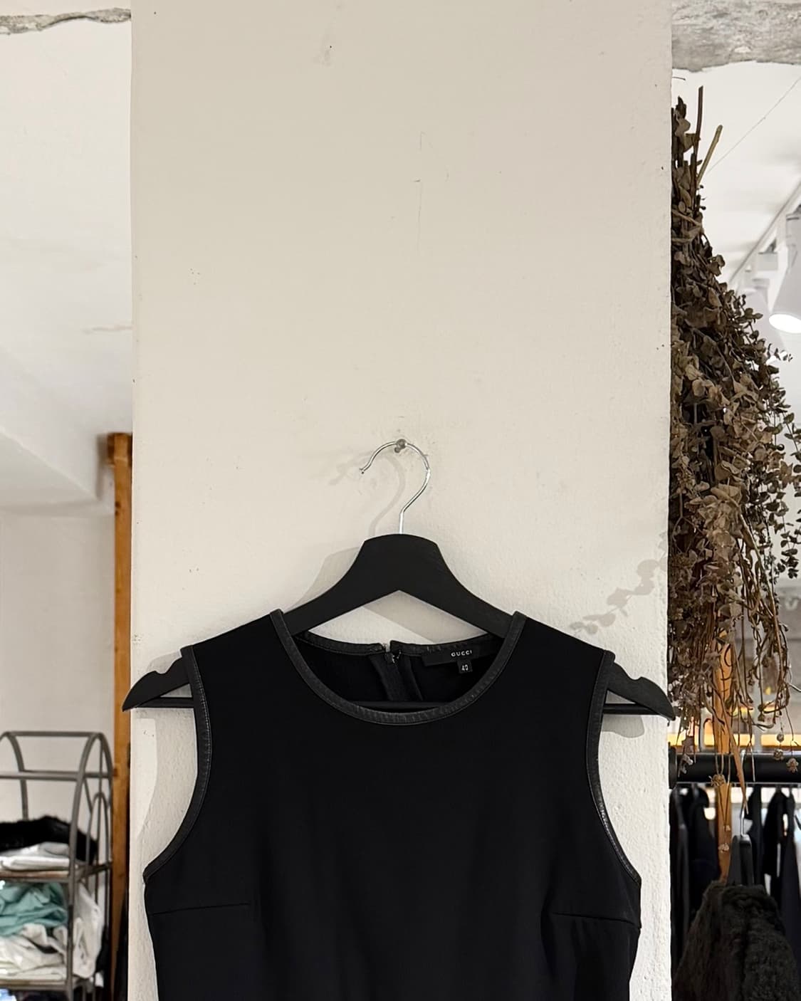 구찌 aw99 블랙 네오프렌 레더 트림 탱크탑 베스트  상품이미지2