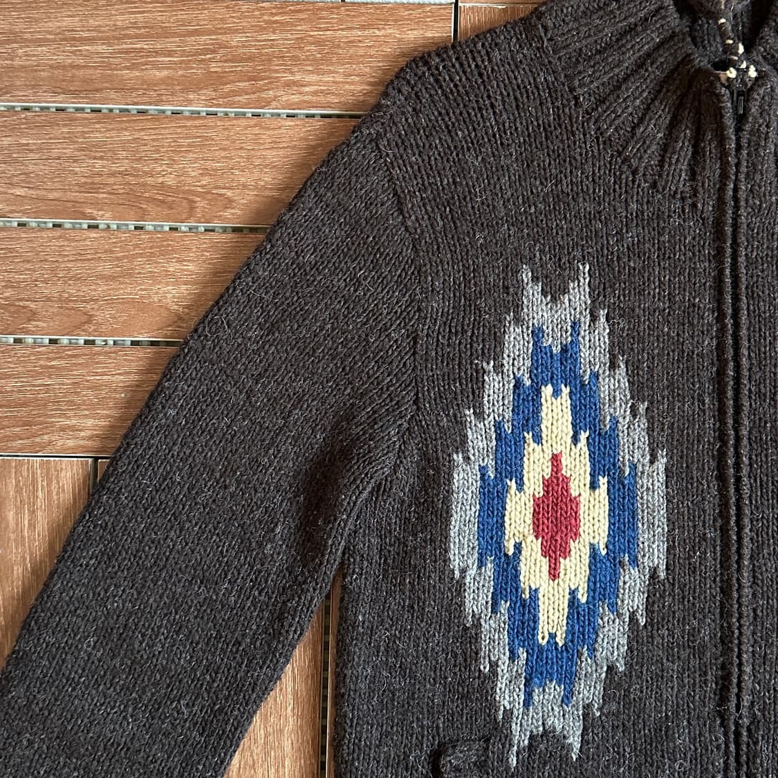 Gaijin made native pattern knit zip-up 상품이미지4