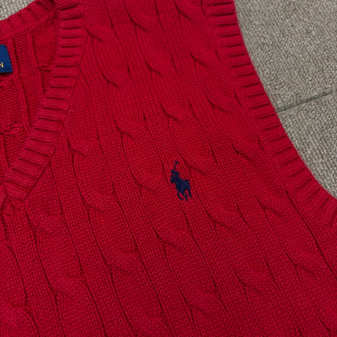 polo 랄프로렌 폴로 우먼스 케이블 니트 베스트  상품이미지3