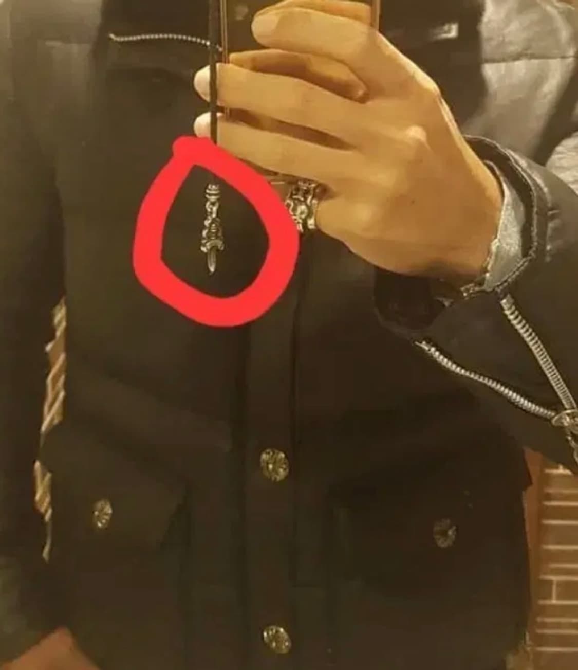 정품 크롬하츠 대거펜던트 상품이미지2